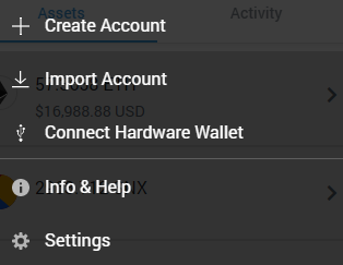 Metamask Settings