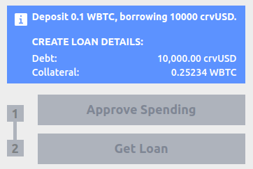 Example loan details